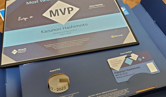 Microsoft MVP Kazunori Hashimoto